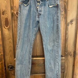 Levi's Men's 501 Straight Jeans in Classic Blue